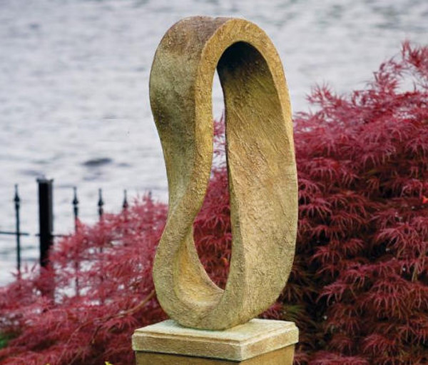 inspirational Eternal garden loop sculpture cement Contemporary Artwork